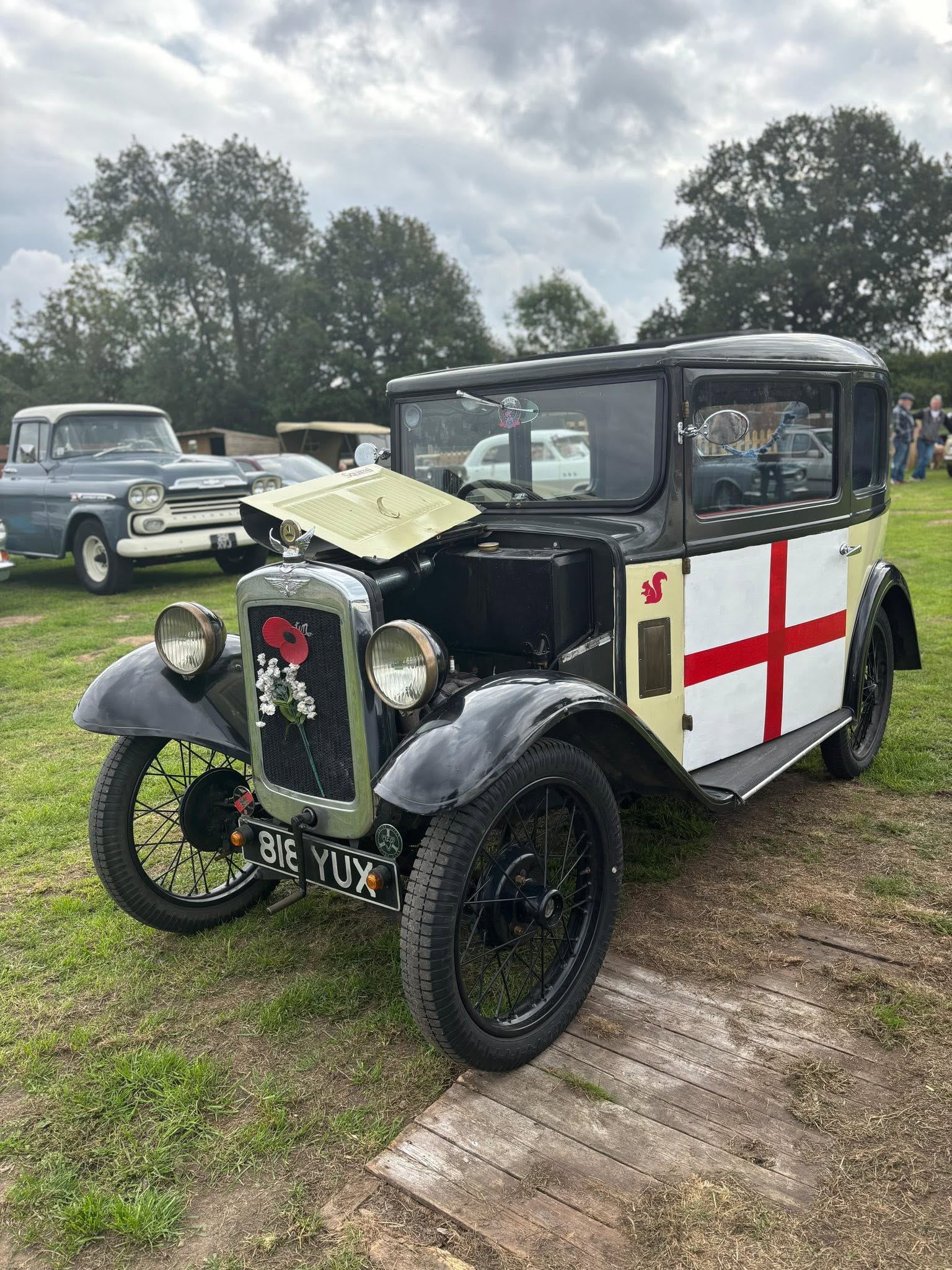 Picture of classic car show