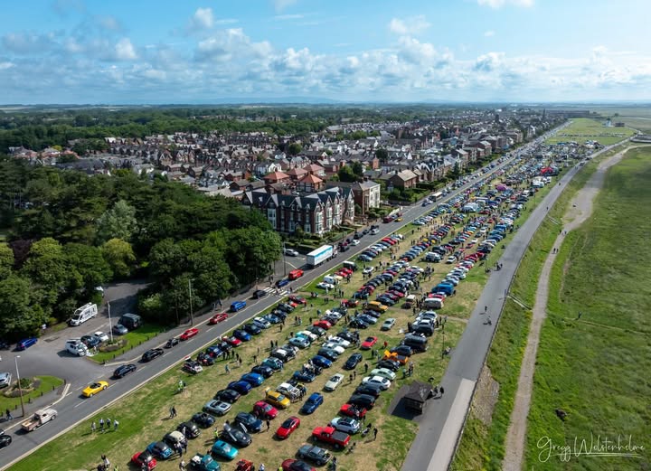 Picture of classic car show