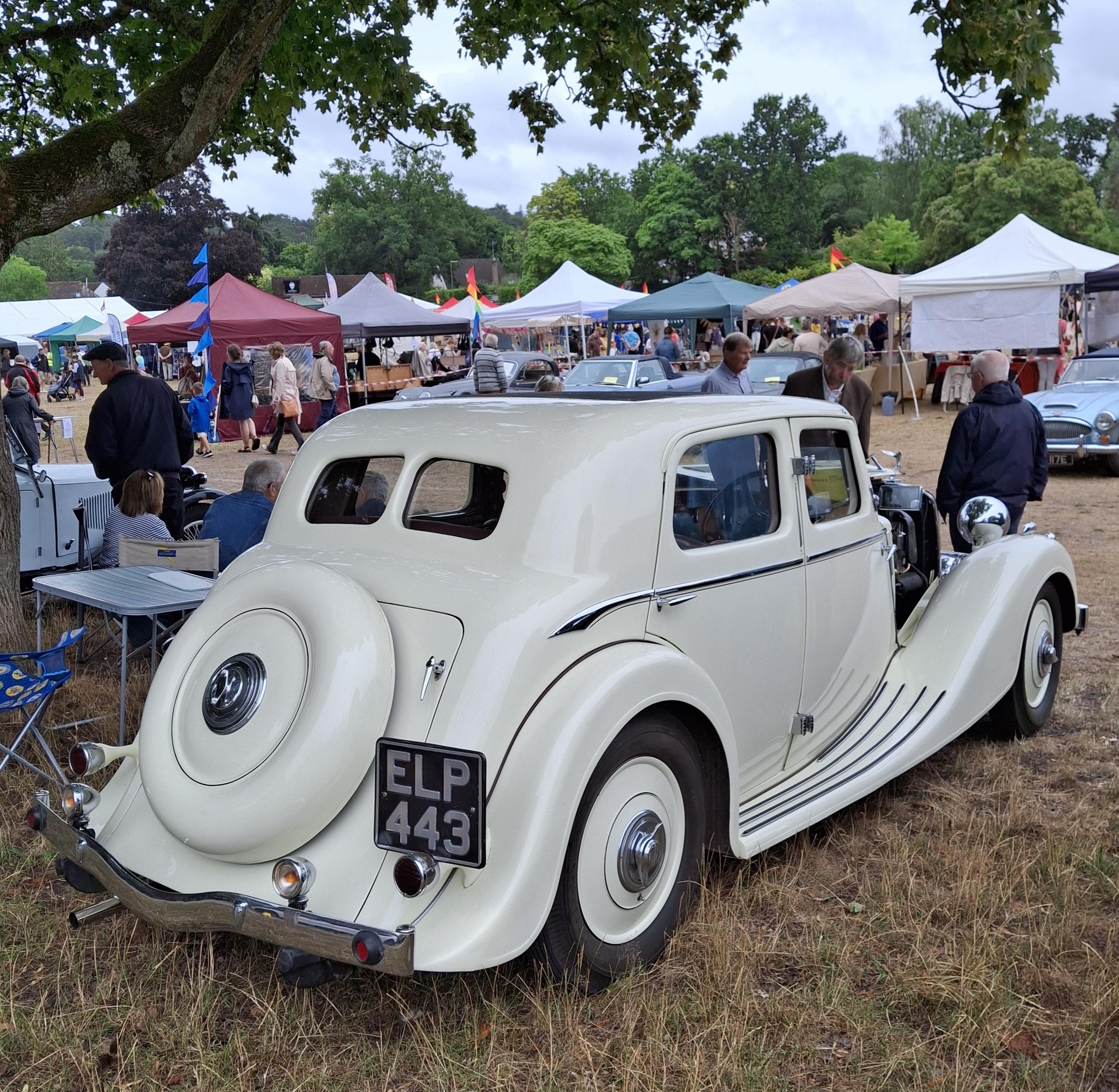 Picture of classic car show